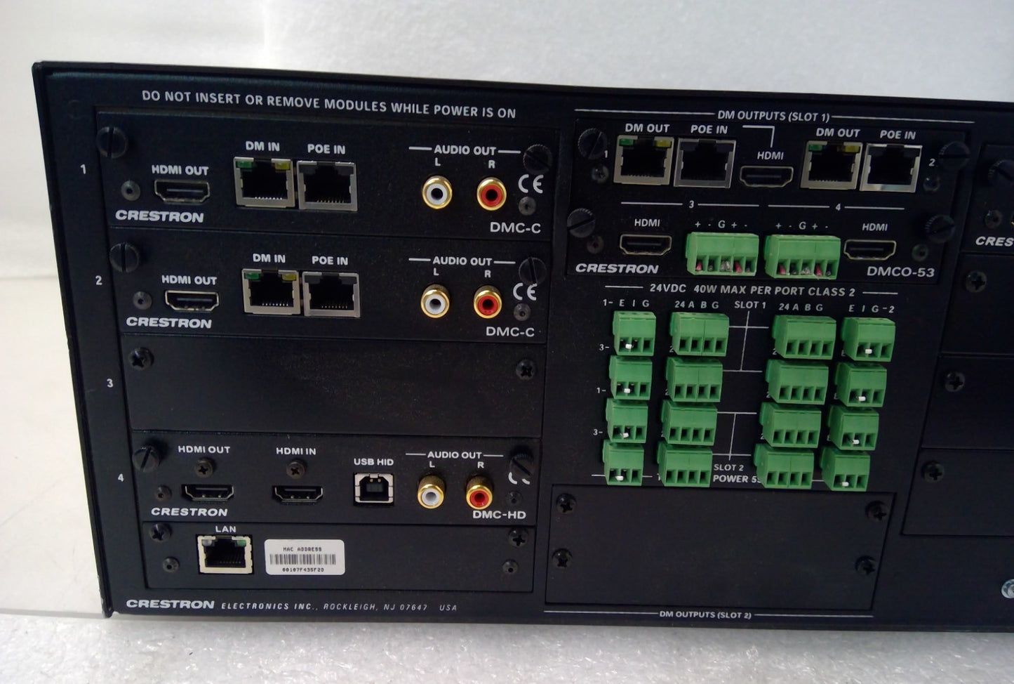 Crestron DM-MD8X8 HD Digital Media Distribution 2X DMC-HD 2X DMC-C