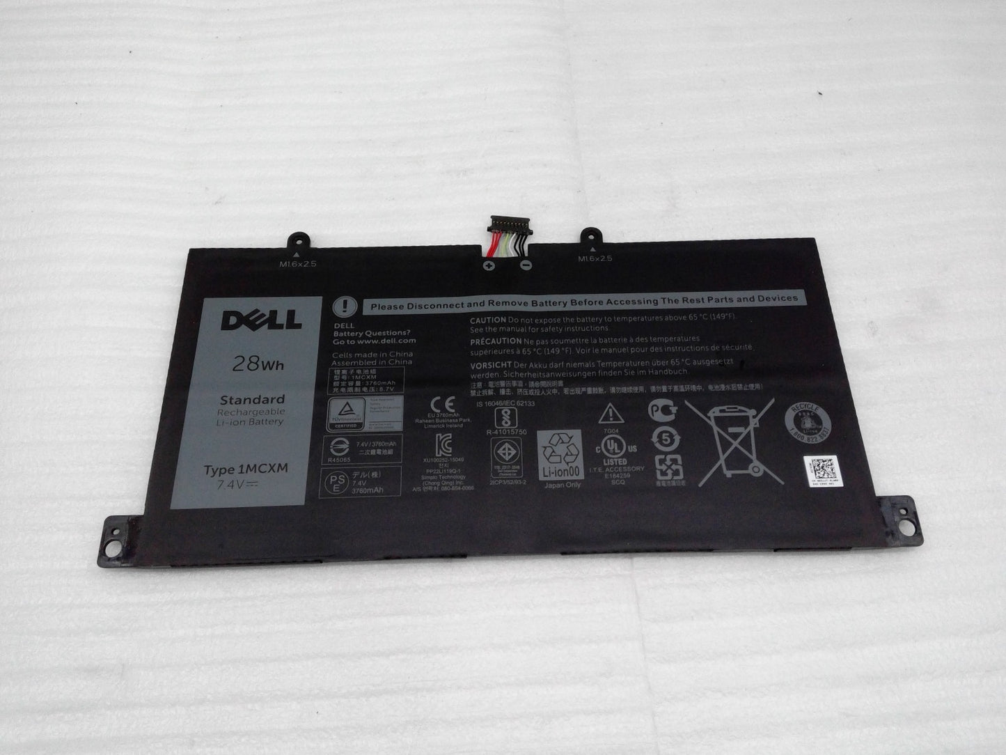 OEM 1MCXM Keyboard Battery for Dell Latitude 5175 5179 E5175 E5179 21CP3/52/93