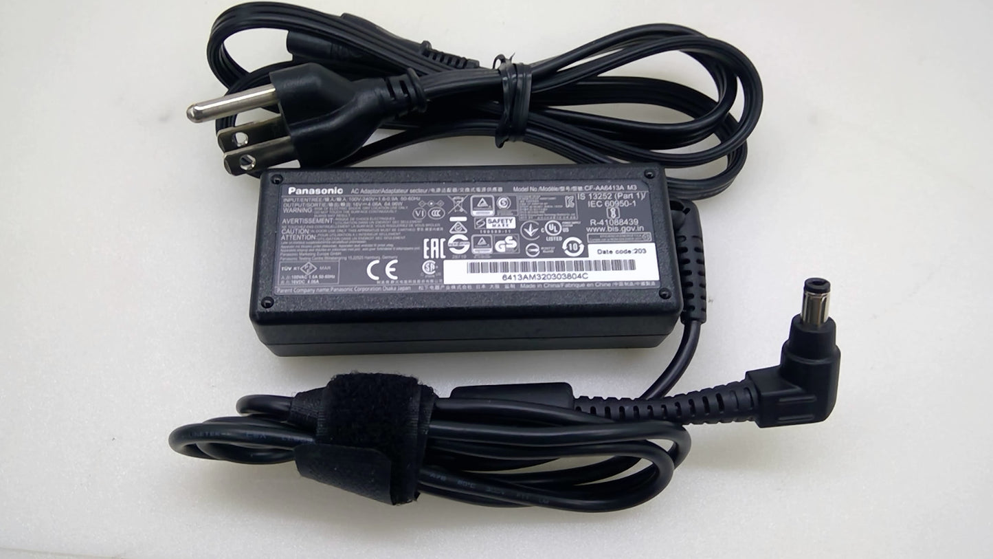 OEM Panasonic 65W 16V 4.06A AC Adapter CF-AA6413A M3 w/ Power Cord