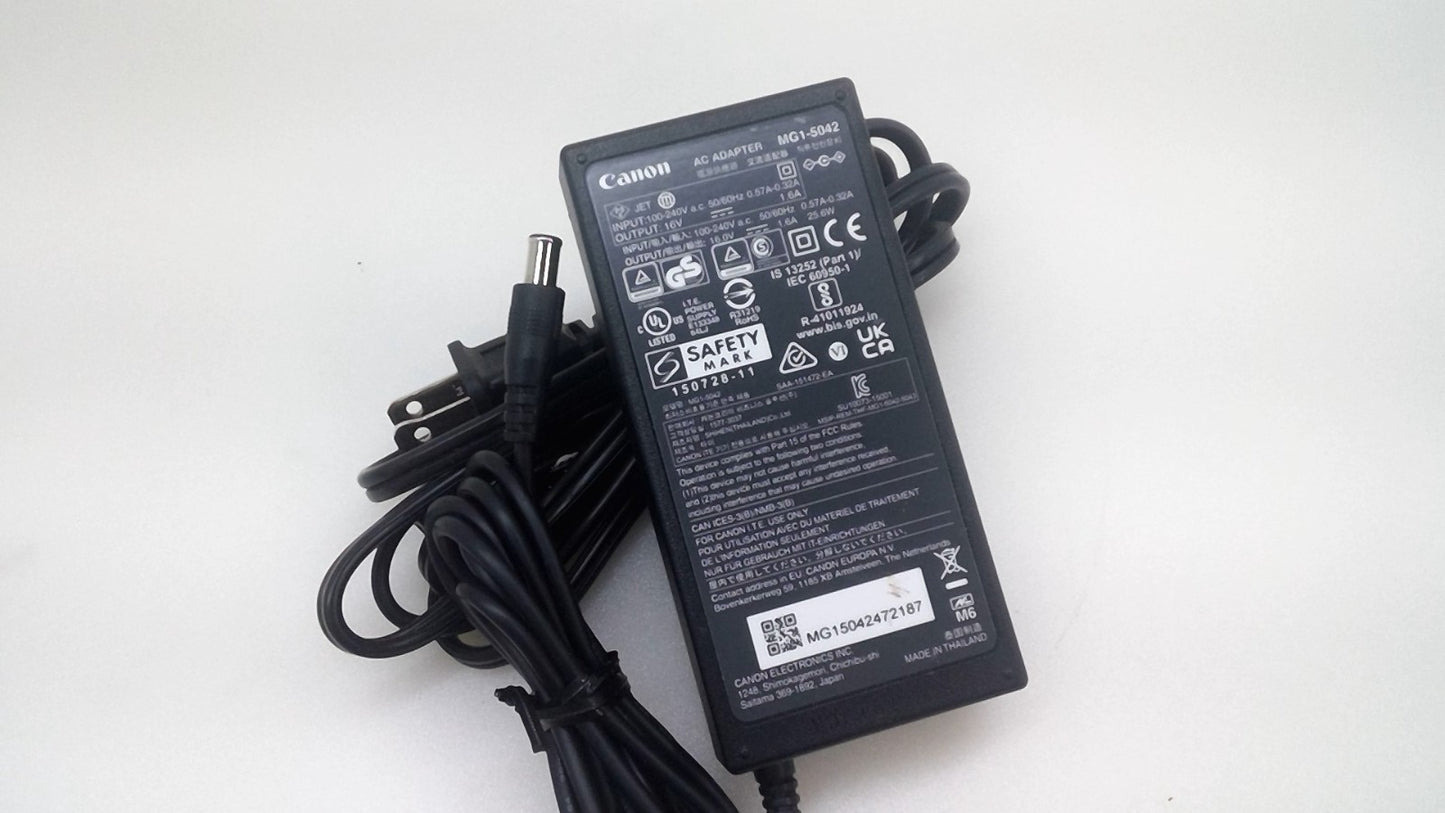 Genuine Canon MG1-5042  16V 1.6A  25.6W Power Supply Adapter