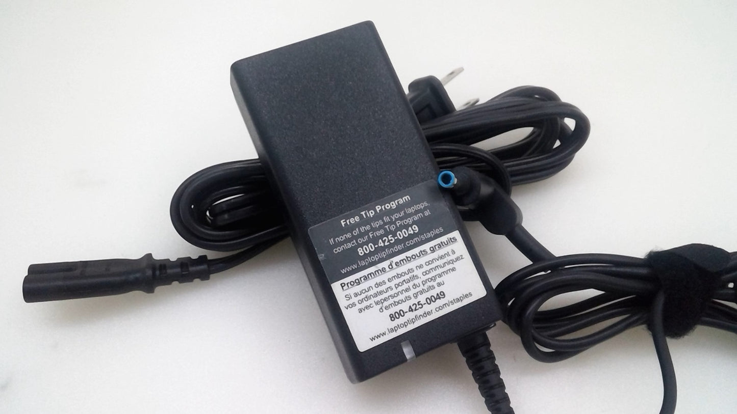 STAPLES Laptop Charger AC Power Adapter 65W Blue tip 19.5V 3.42A ADP-65WH AB