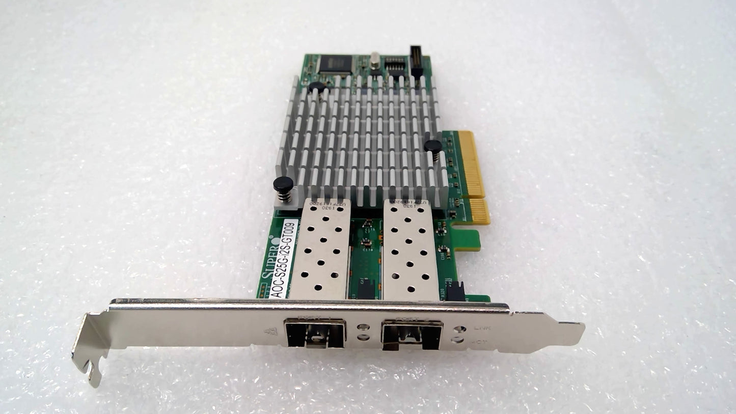 Supermicro AOC-S25G-i2S-GT009 25GbE Dual-Port SFP28 PCIe Net Card XXV710 *READ*