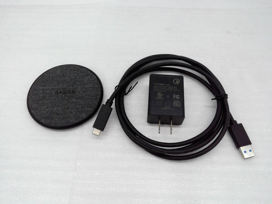 Anker 318 Ultra Slim Qi Wireless Charging Pad (10W) with (4-Ft) Cable + Charger