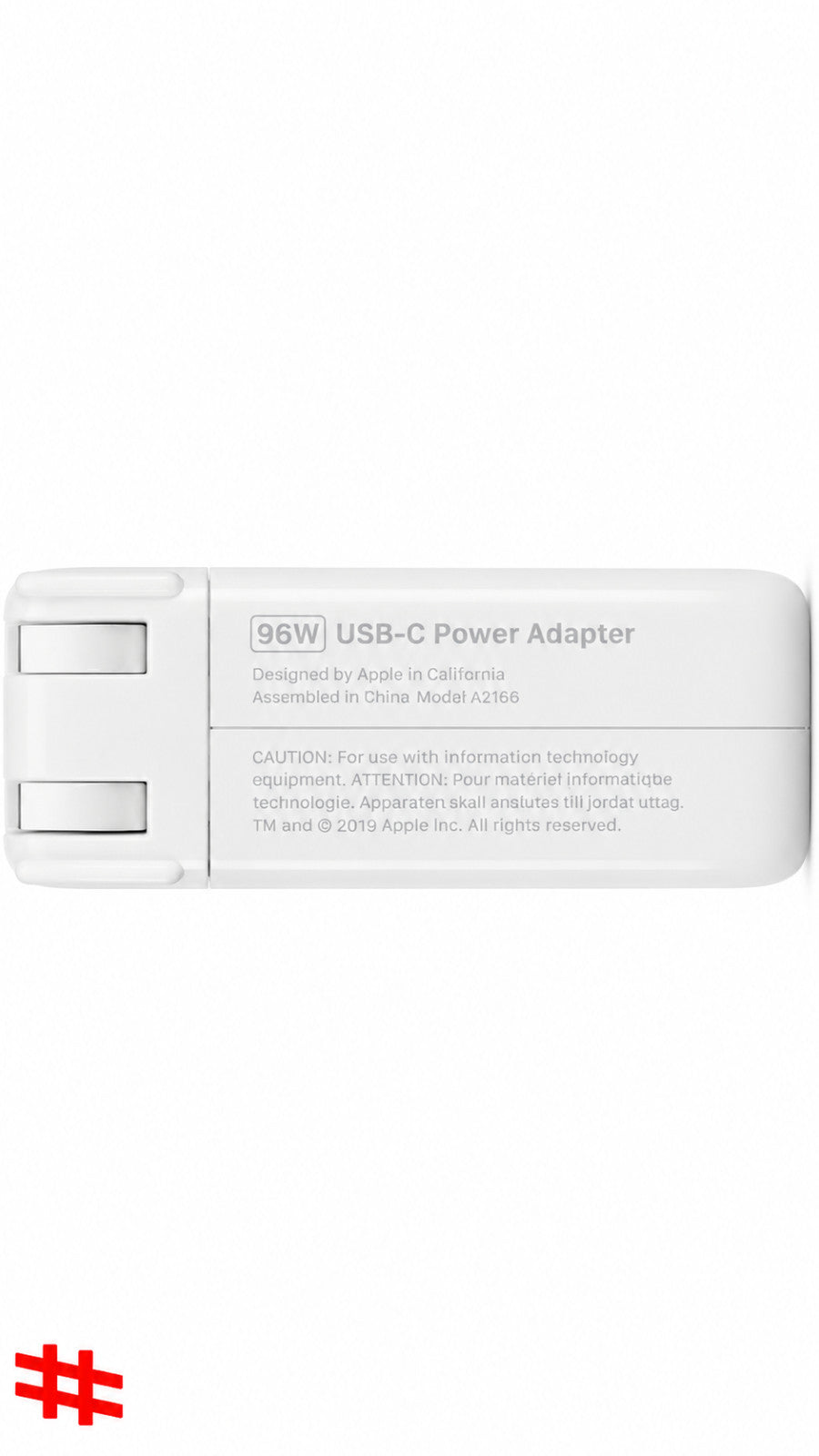 Genuine Apple A2166 MacBook Pro 13"-16" 96W USB-C Power Adapter #