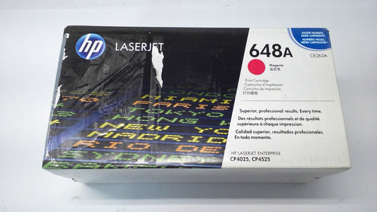 Genuine HP 648A Magenta Toner Cartridge CE263A - NEW SEALED