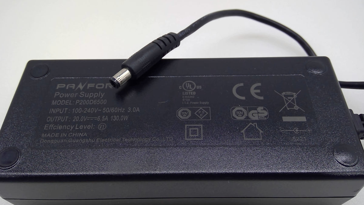 PANFORE P200D6500 130W Adapter for Plugable UD-6950PDH V1 20V 6.5A