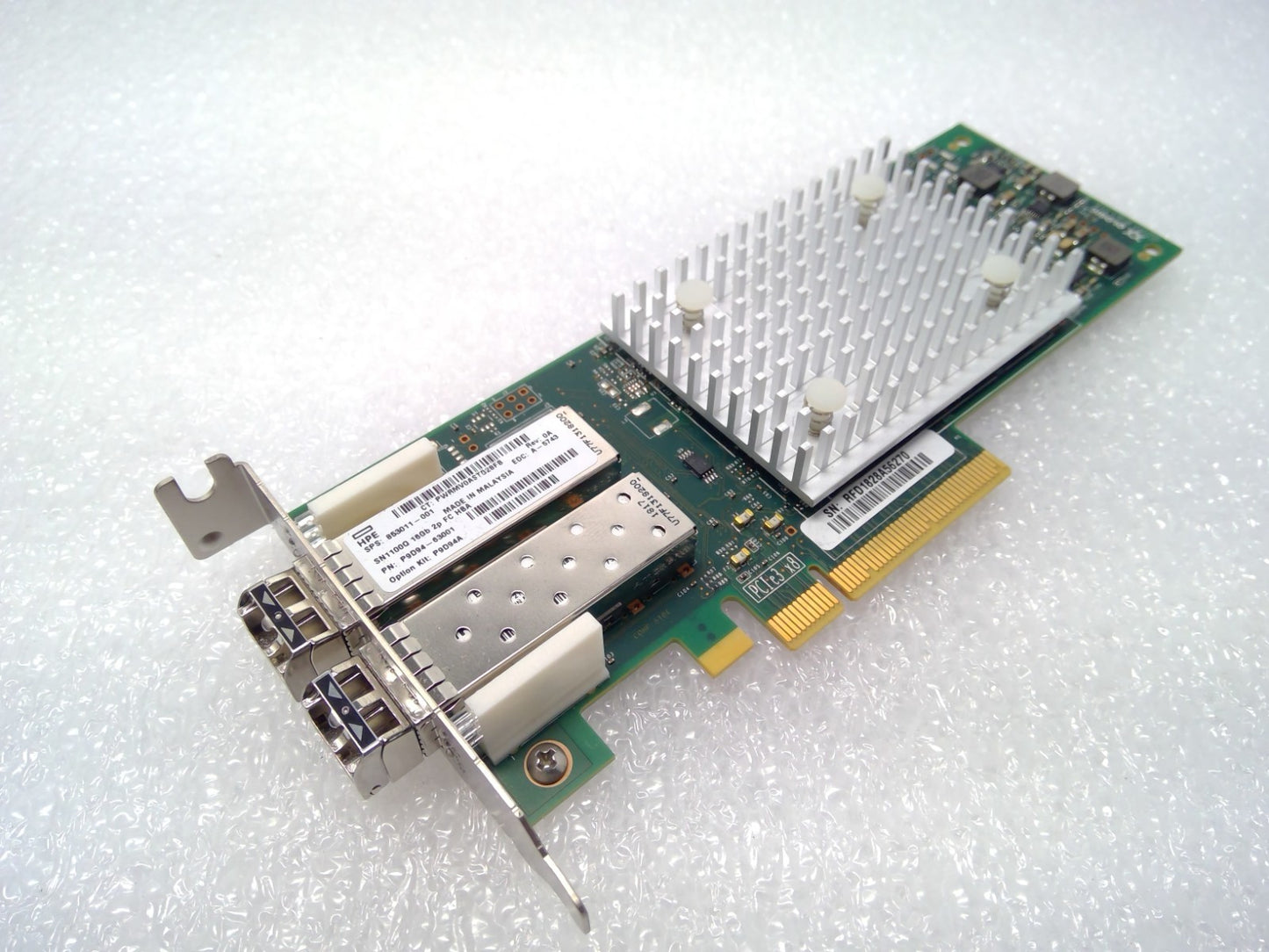 HPE HP 853011-001 QLE2692-HP 16GB SN1100Q Dual Port FC HBA w/ 2x 16GB SFP