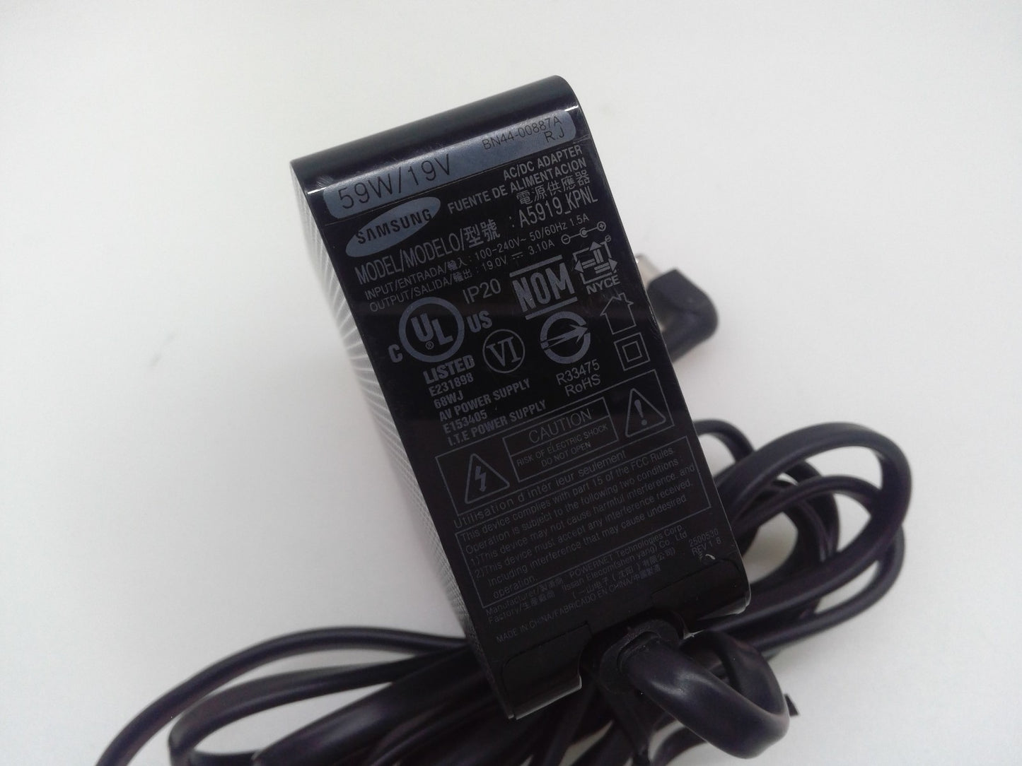 Samsung 59W 19V AC Adapter A5919_KPNL For LS27R750QENXZA monitor and various...