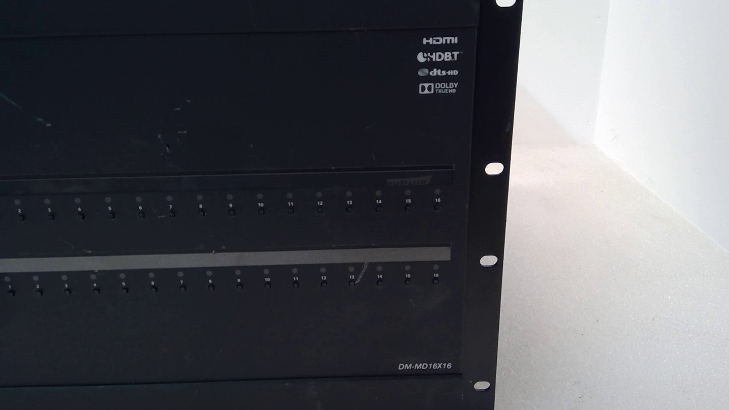 Crestron DM-MD16x16 Digital Media Switcher 32X terminals block 2X DMC-4K-HD 1LAN