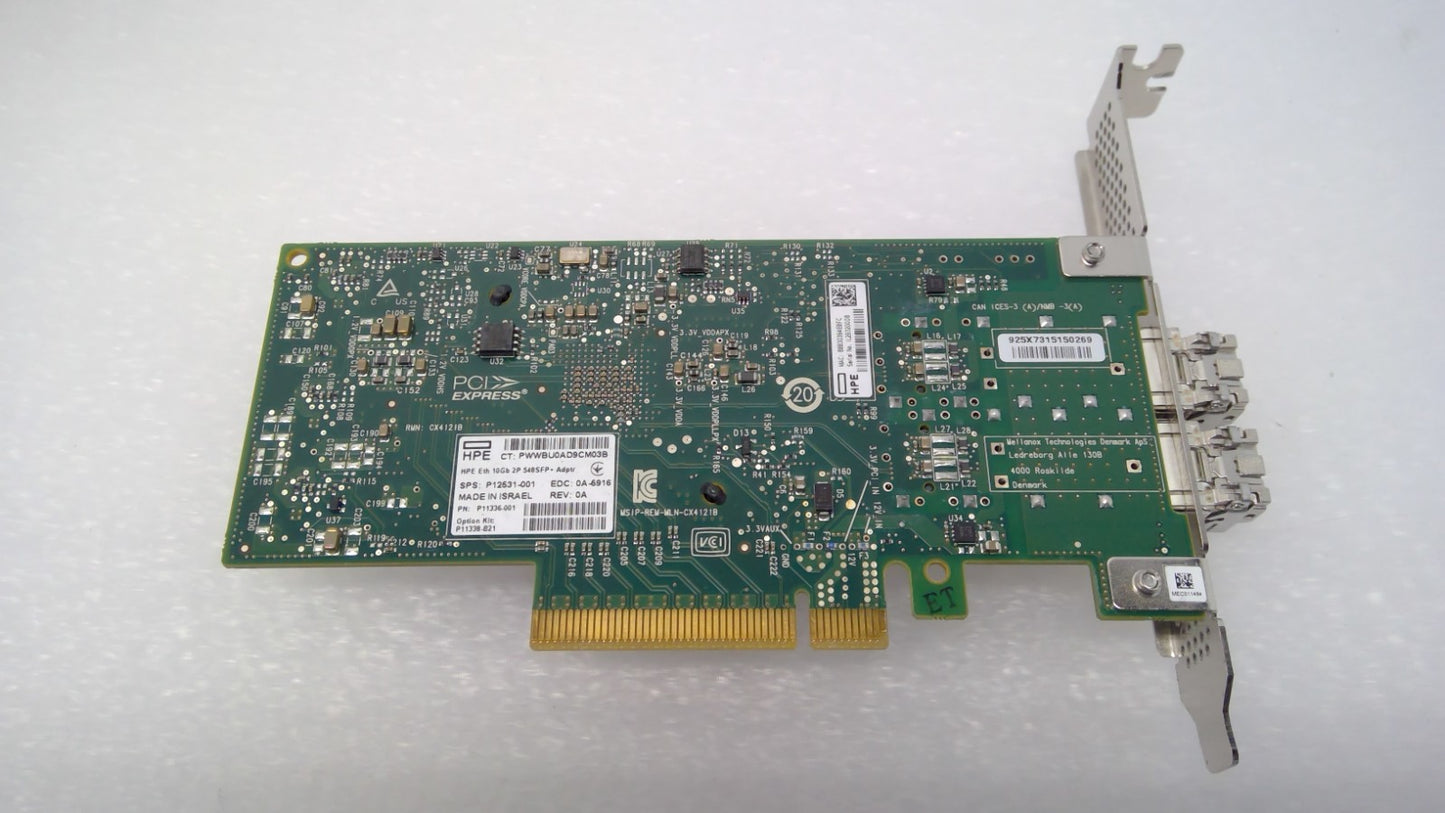 HPE 548SFP+ P12531-001 10Gb 2-port Ethernet Adapter P11336-001 P11338-B21 W/2SFP