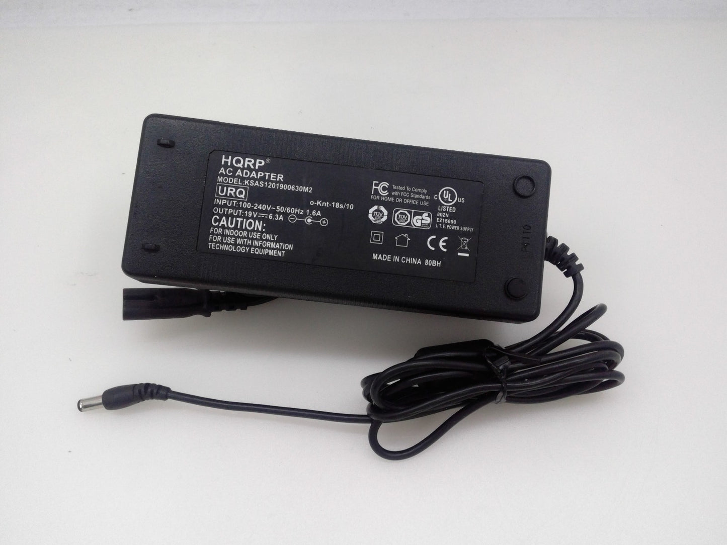 HQRP KSAS1201900630M2 AC Adapter Replacement for HP Laptops 19V 6.3A  5.5*2.5mm