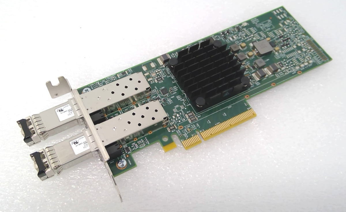Dell YR0VV 10GbE Dual Port SFP+ Low Profile Card BCM57412 0YR0VV w/ 2x SFPs