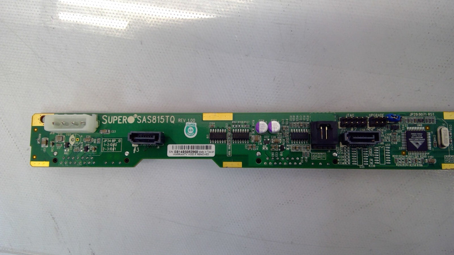 *LOT OF 2*  Supermicro SAS815TQ 4-Port SAS/SATA 3.5" Hard Drive Backplane