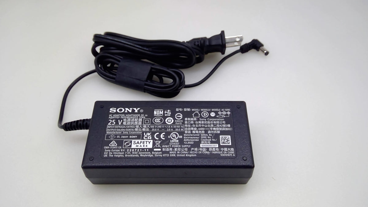 Genuine Sony AC-509C 25V 2A 50W Power Adapter for HT-S2000 Soundbar