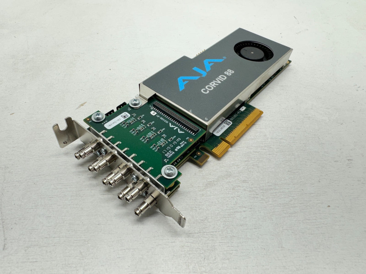 AJA Corvid 88 8-Channel 3G-SDI I/O Card with Fan (Low Bracket) No Cable