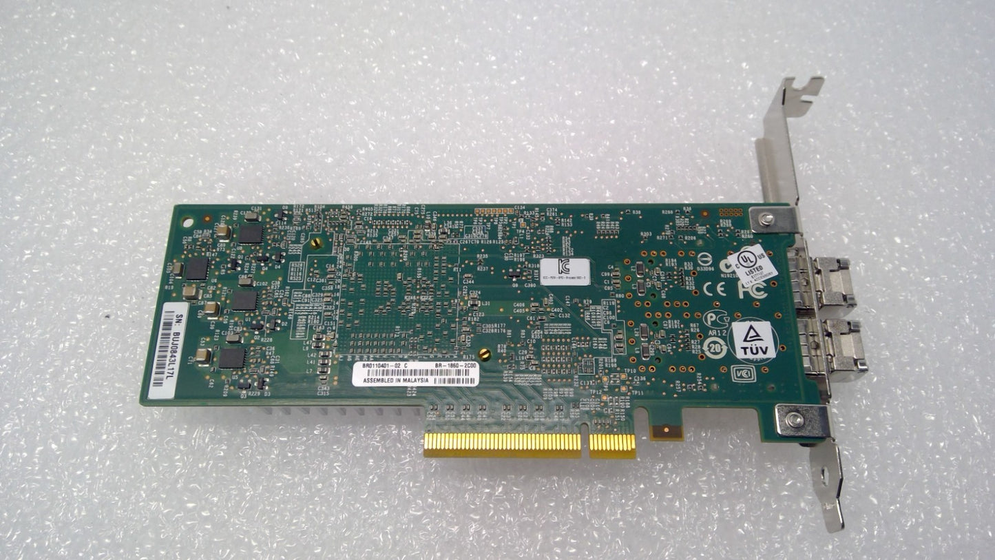 Brocade BR0110401-02 Dual Port 16GB HBA  8G SFP BR-1860-2C00