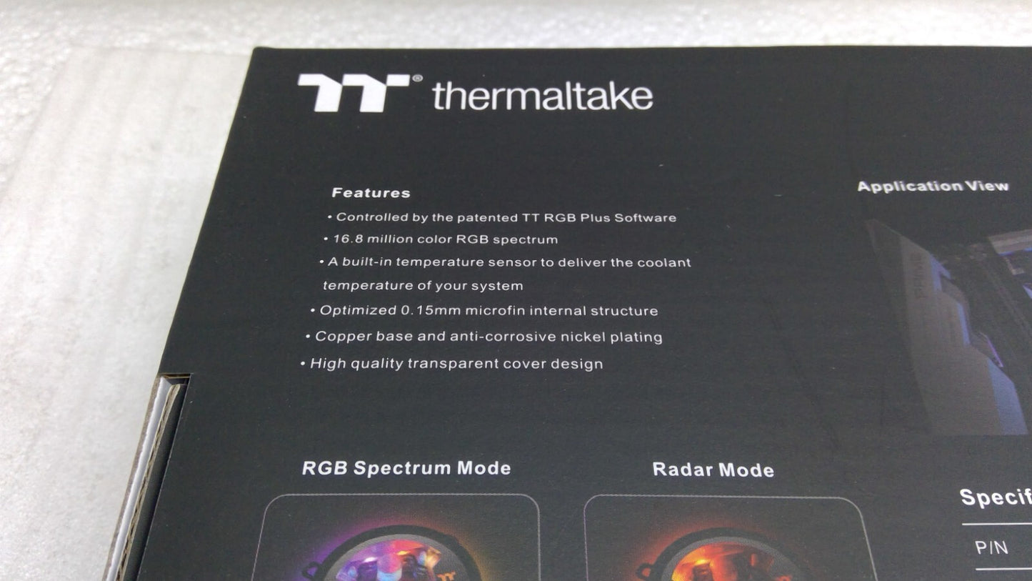 New Thermaltake Pacific W7 Plus CPU Water Block TT RGB Plus, CL-W279-CU00SW-A