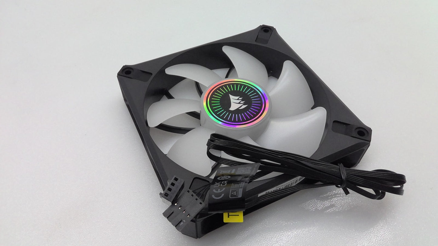 Corsair RWF0068 ML RGB Multicolor Cooling Fan Black 12VDC 0.12A 4-Pin 31-007278