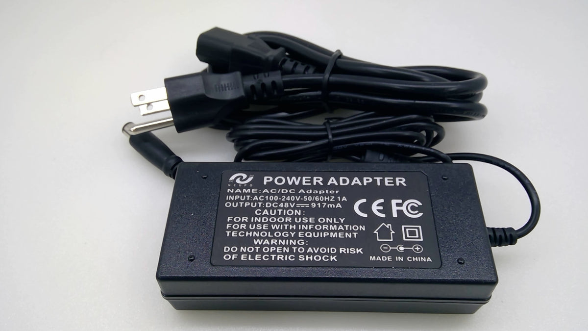 NEUPO 48V 917mA AC Adapter for Cisco 8811 8841 8851 8861 IP Phone 7.5x5.0mm