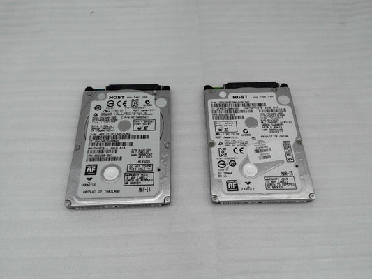 Lot of 2 HGST 500GB ATA 6.0Gb/s 2.5" Hdd Hard Drive HTS545050A7E680 Z5K500-500