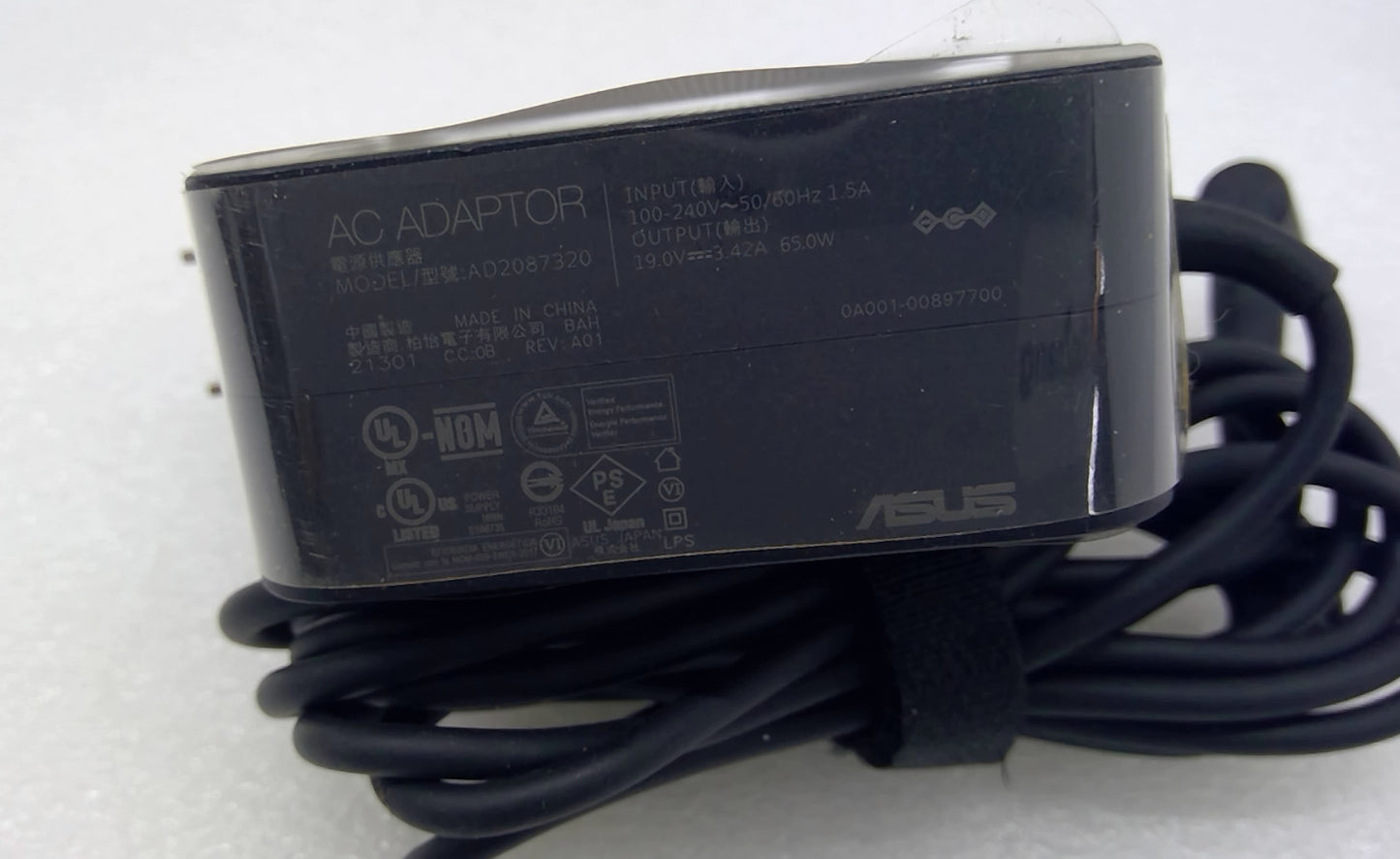 ASUS AD2087320 19V 3.42A 65W AC Adapter Laptop Charger OEM - TESTED