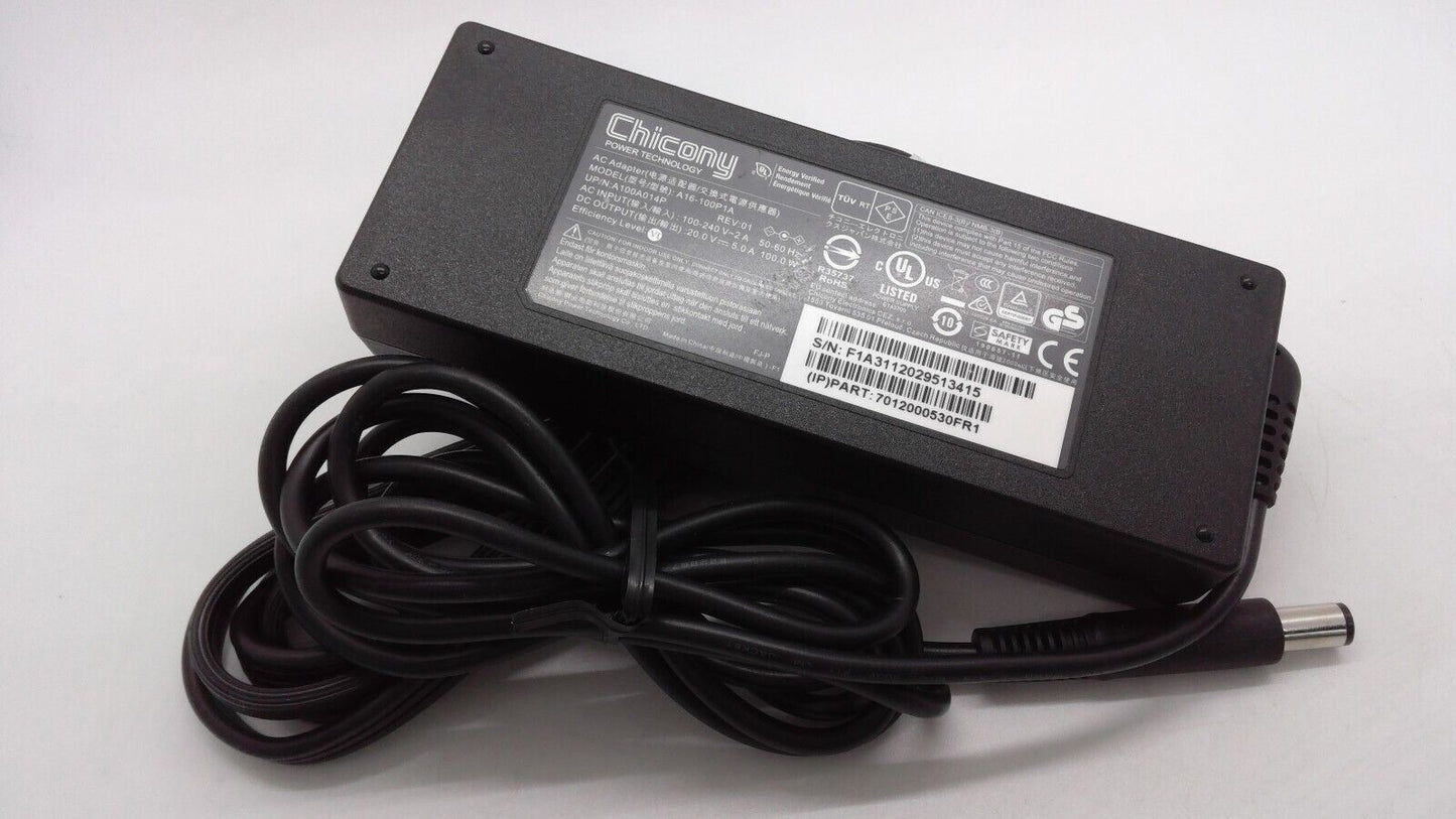 OEM Chicony A16-100P1A Laptop AC Adapter 20V 5A 100W 7.5x5.0mm