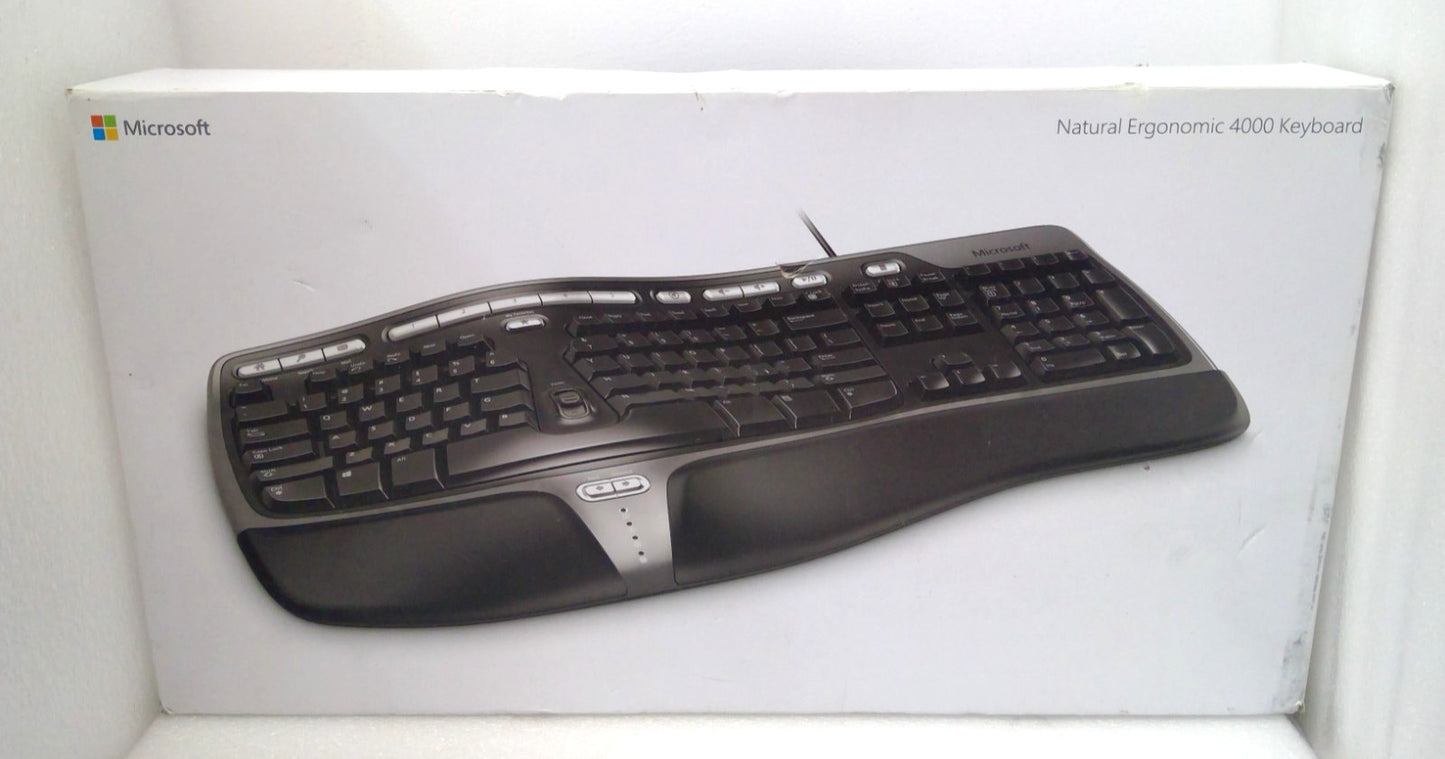NEW Microsoft - B2M-00012 Natural Ergonomic 4000 Wired Keyboard 1048