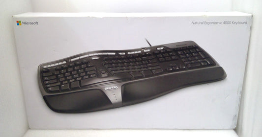 NEW Microsoft - B2M-00012 Natural Ergonomic 4000 Wired Keyboard 1048