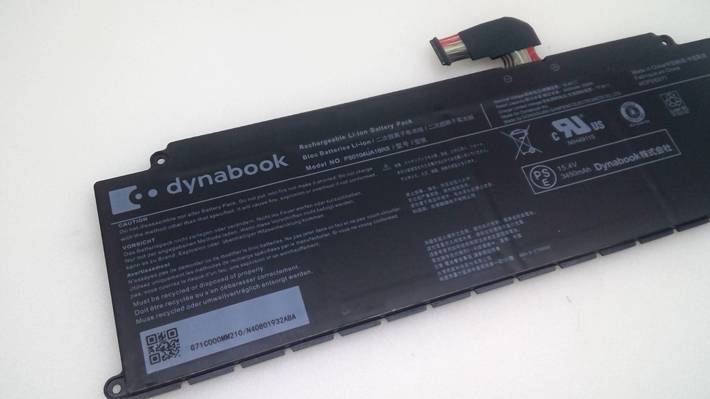 Genuine PS0104UA1BRS OEM Battery for Toshiba Dynabook Portege X40-K Tecra A40-J