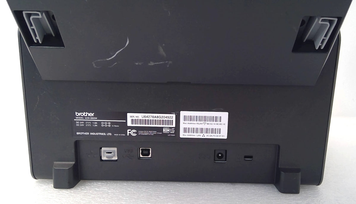 Brother ADS-2800W Wireless Color Desktop Document Scanner Touchscreen Duplex