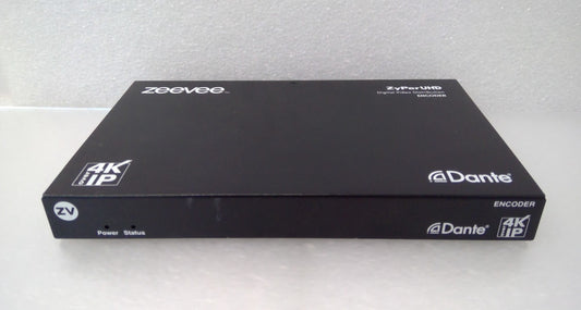 ZeeVee ZyPerUHD-EA 4K AVoIP Encoder with Dante Audio - 1Gb HDMI 2.0 PoE