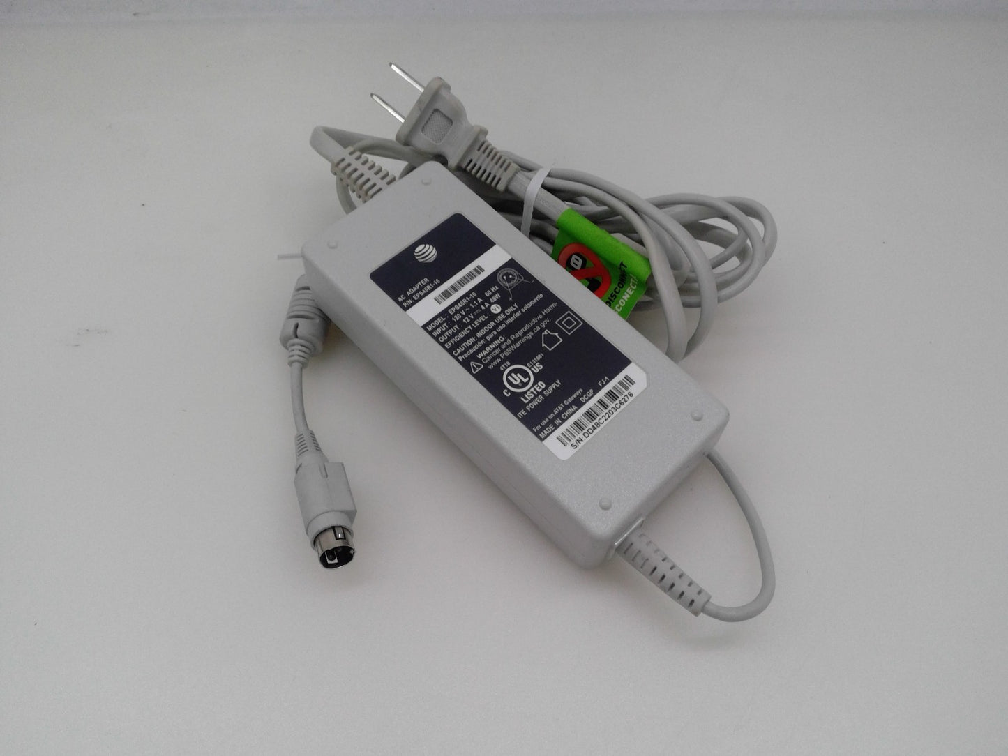 AT&T AC Adapter EPS48R1-36 12V 4A 48W 2-Pin DIN Power Supply for AT&T Gateways