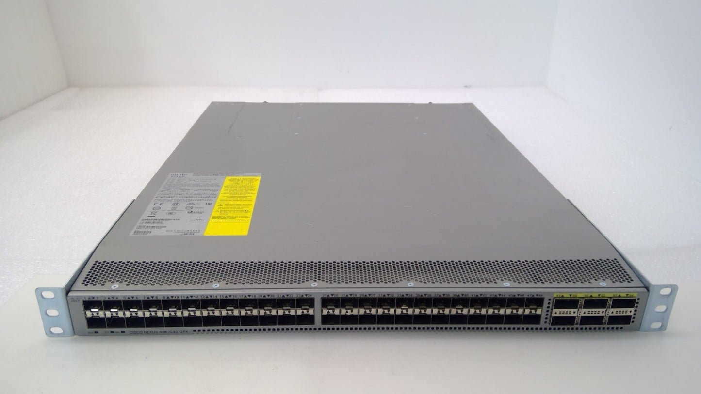 Cisco N9K-C9372PX Nexus 9300 Series 48-Port 10GbE Ethernet 6x40GbE Switch