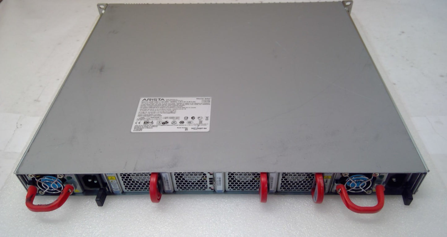 Arista DCS-7050T-64 48x RJ45 1/10GBASE-T 4x QSFP+ Ethernet Switch *READ*