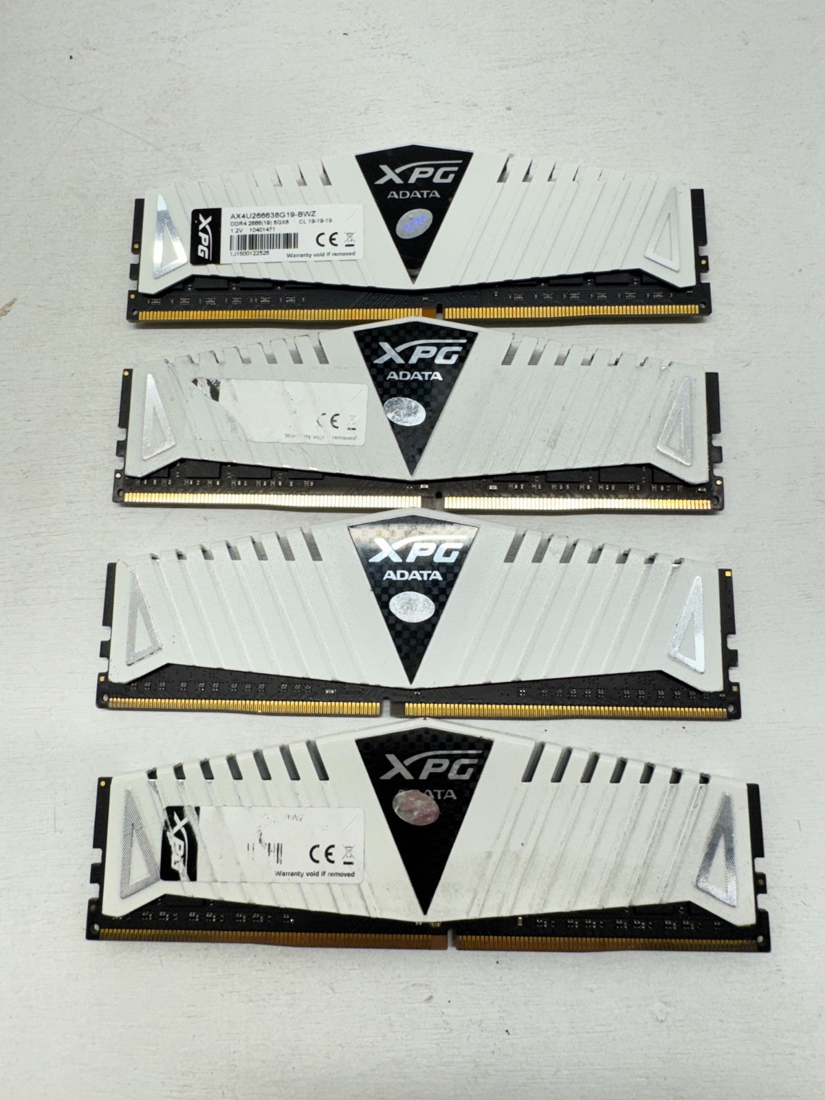 ADATA XPG 32GB 4x8GB DDR4 2666MHz 8GX8 Ram Memory AX4U266638G19-BWZ