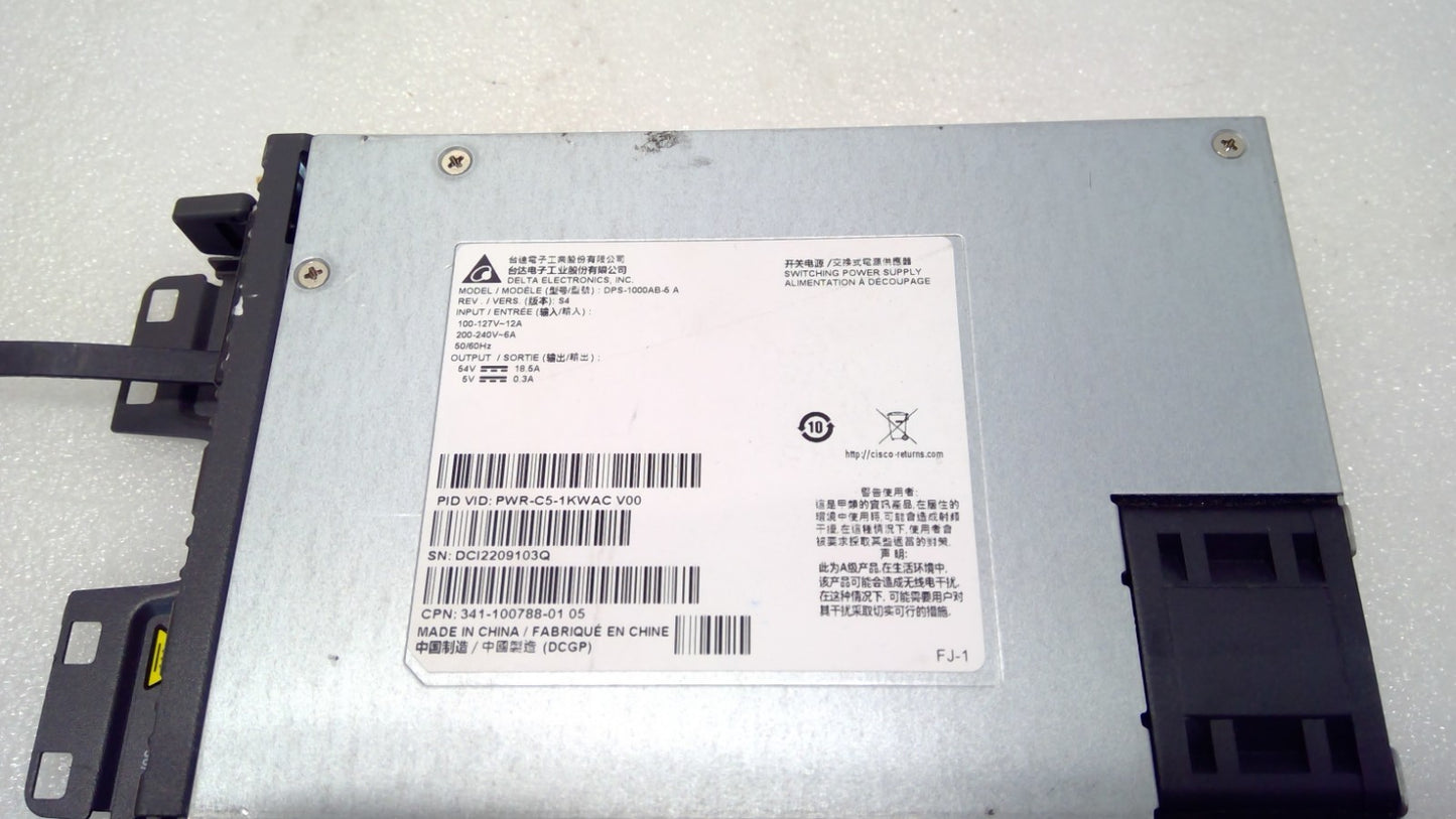 Cisco PWR-C5-1KWAC V00 Switch Power Supply Catalyst 9200*Read Detail*