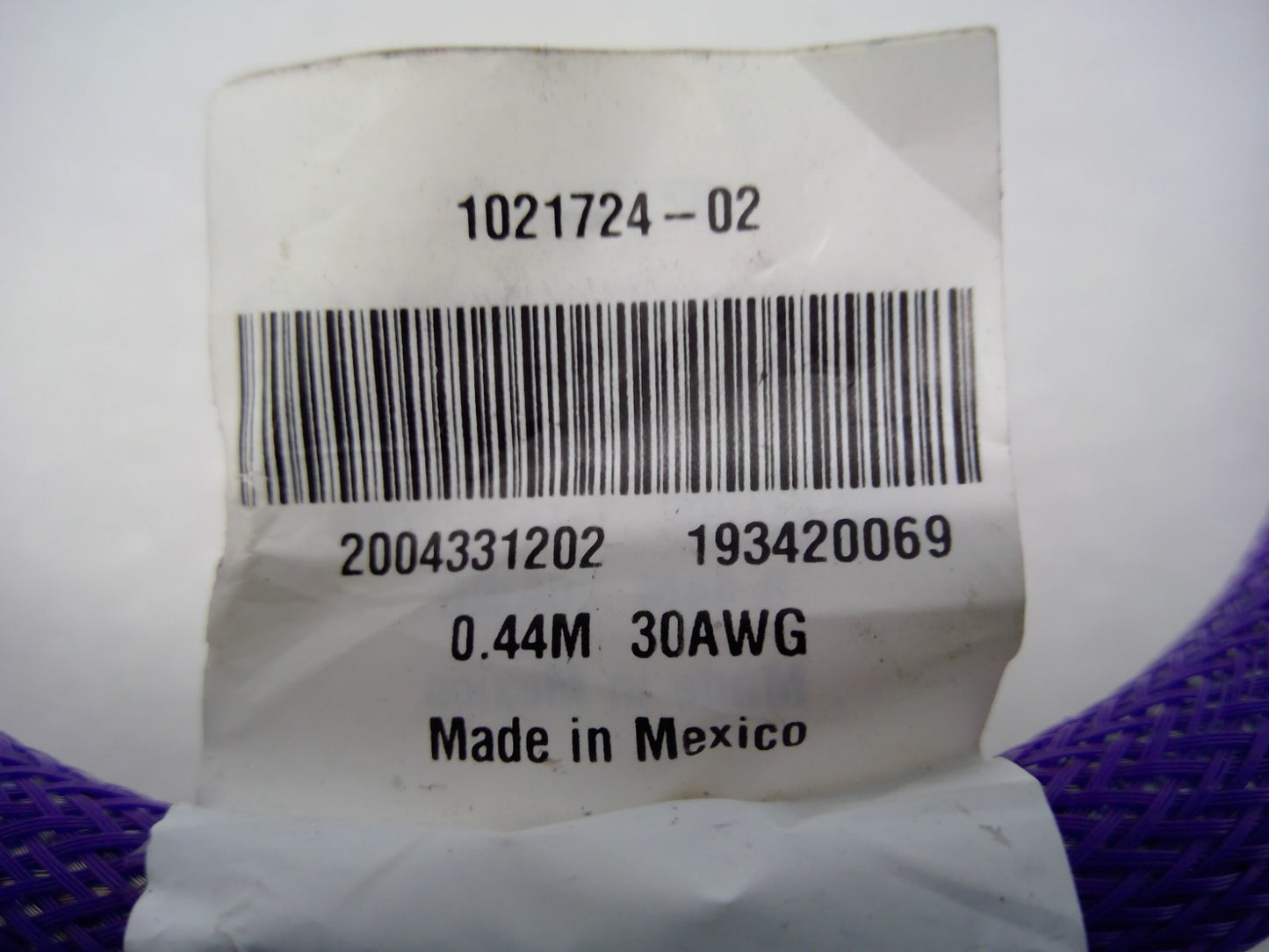 Molex 2004331202 MiniSAS HD Internal Cable 0.44m 30AWG Purple 1021724-02
