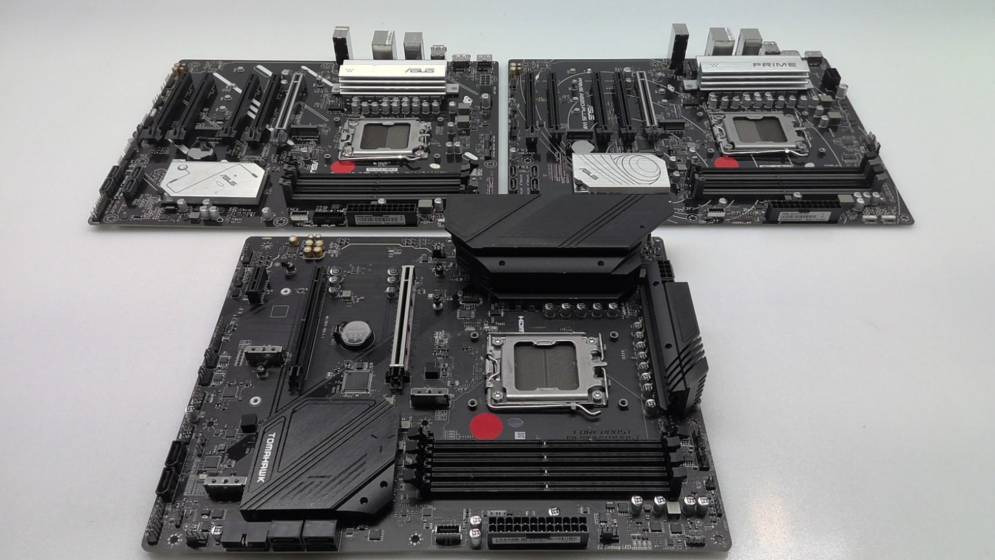3X *For Parts* ASUS PRIME A620-PLUS WIFI & A620A-PLUS & MAG B650 Tomahawk WIFI