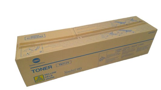 New Genuine Konica Minolta BizHub C654, C754, TN711Y Yellow Toner A3VU230