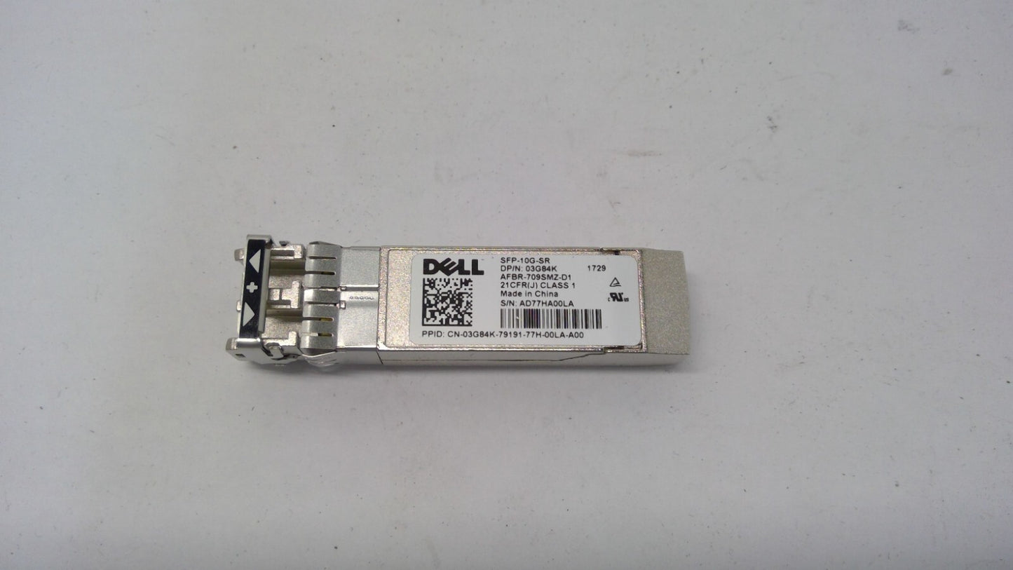 Dell  SFP-10G-SR SFP+ Transceiver AFBR-709SMZ-D1 - 03G84K