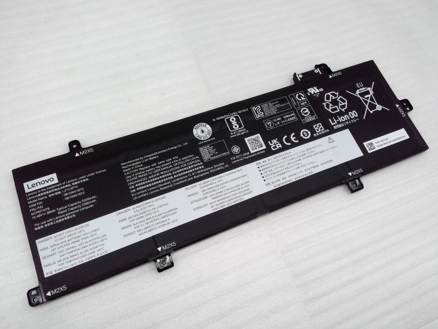 Genuine L21C4P72 SB10W51973 86Wh Laptop Battery  for Lenovo ThinkPad T16 Gen 1