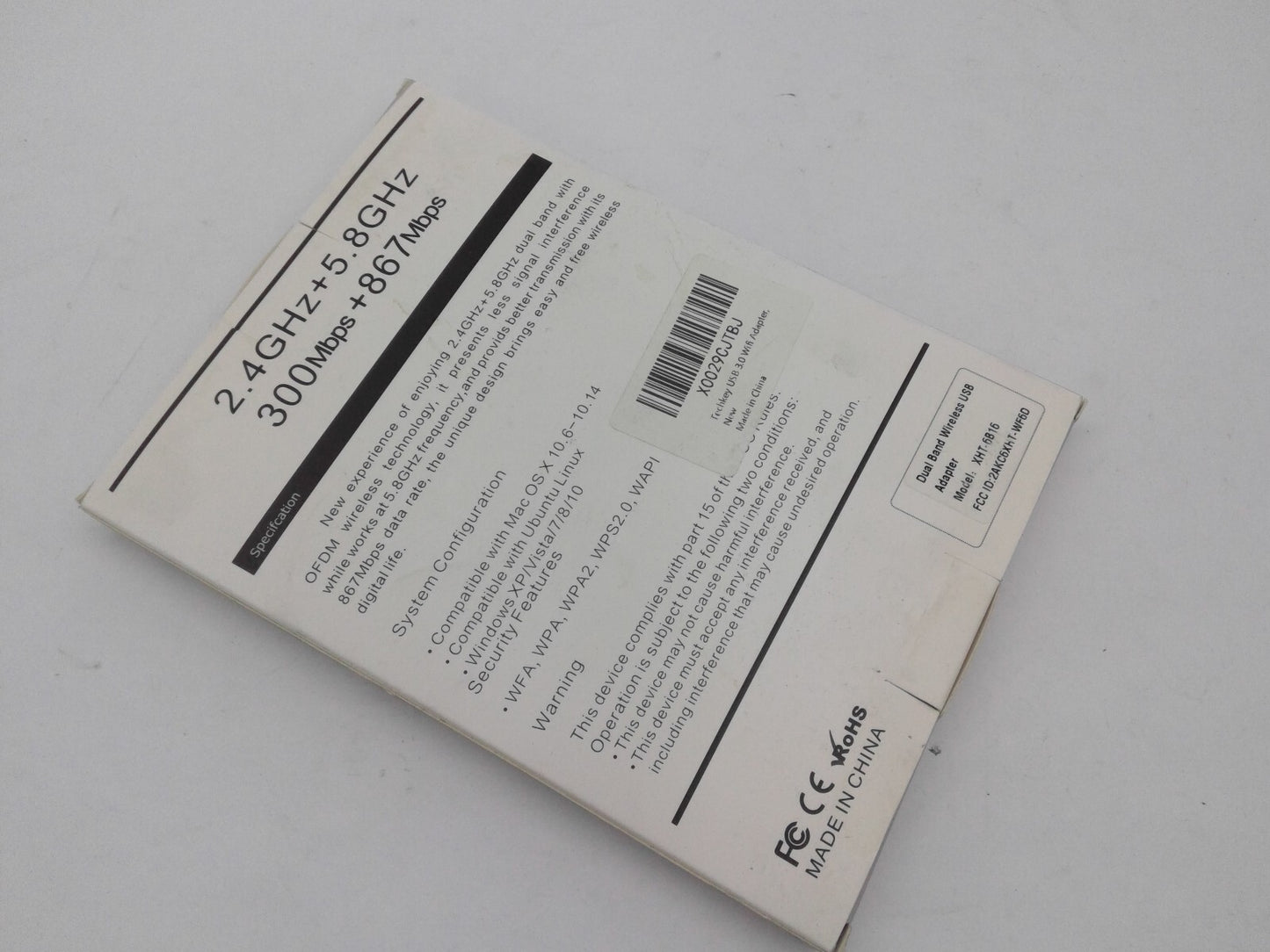 TECHKEY WI-FI 11AC USB Adapter AC1200 High Dual Antennas XHT-6B16