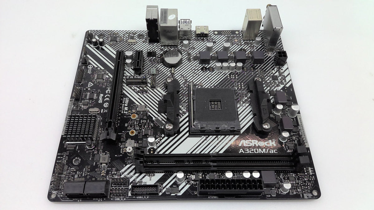 ASRock A320M/ac MicroATX AMD Socket AM4 DDR4 SDRAM Motherboard HDMI M.2