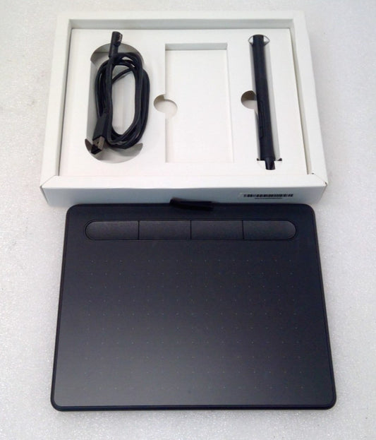 Wacom Intuos Graphics Drawing Tablet Small 7.9"x 6.3" Black CTL4100 w/box