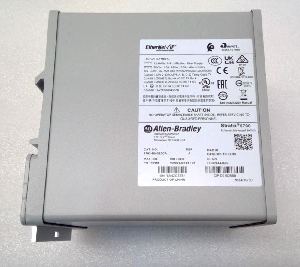Allen-Bradley Stratix 5700 1783-BMS20CA Managed industrial Ethernet switch