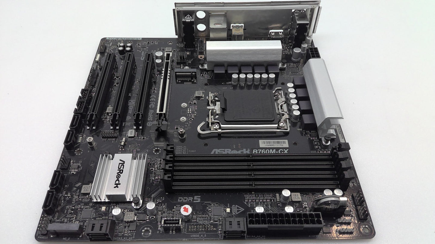 ASRock B760M-CX LGA 1700 micro ATX Intel DDR5 Motherboard*Read*