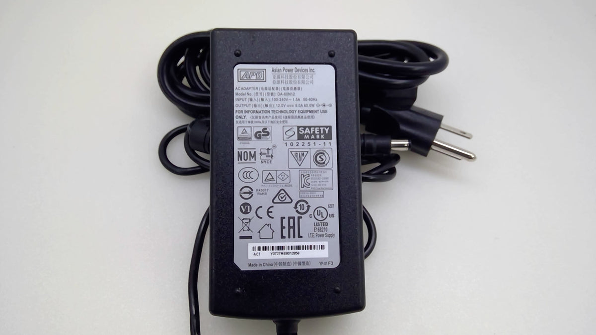 Genuine APD DA-60N12 60W AC Adapter 12V 5A 5.5x2.5mm For D-Link DIR-890L Router
