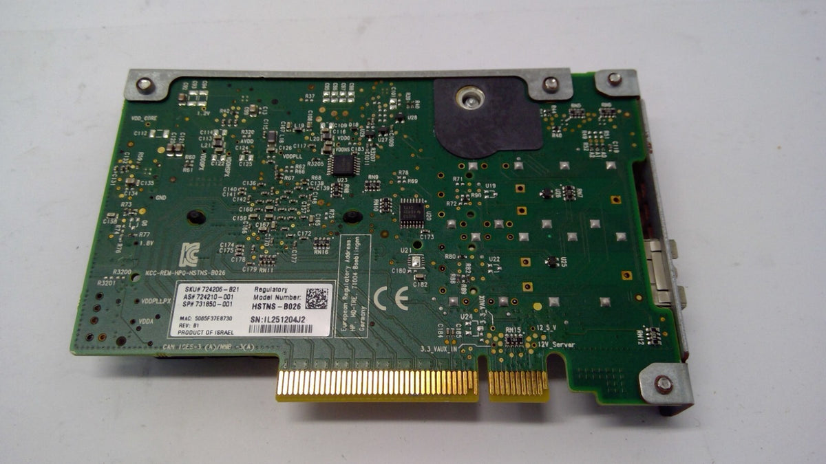 HP 10GB 1P 544+FLR-SFP+ FlexibleLOM  Network CARD 731850-001 HSTNS-B026 *READ*