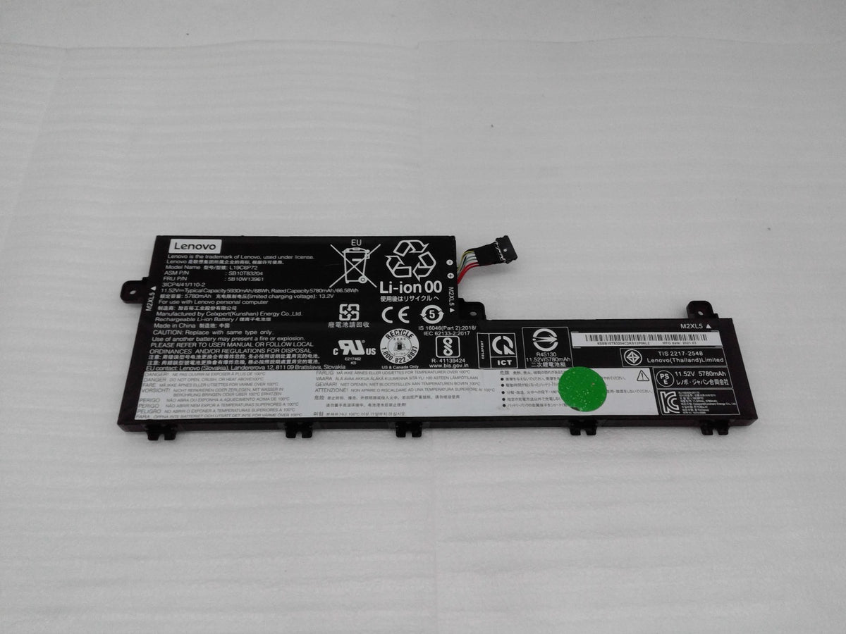 Genuine Lenovo Thinkpad T15p Gen1 15.6"  Battery 11.52V 66.58Wh Gen 1 L19C6P72