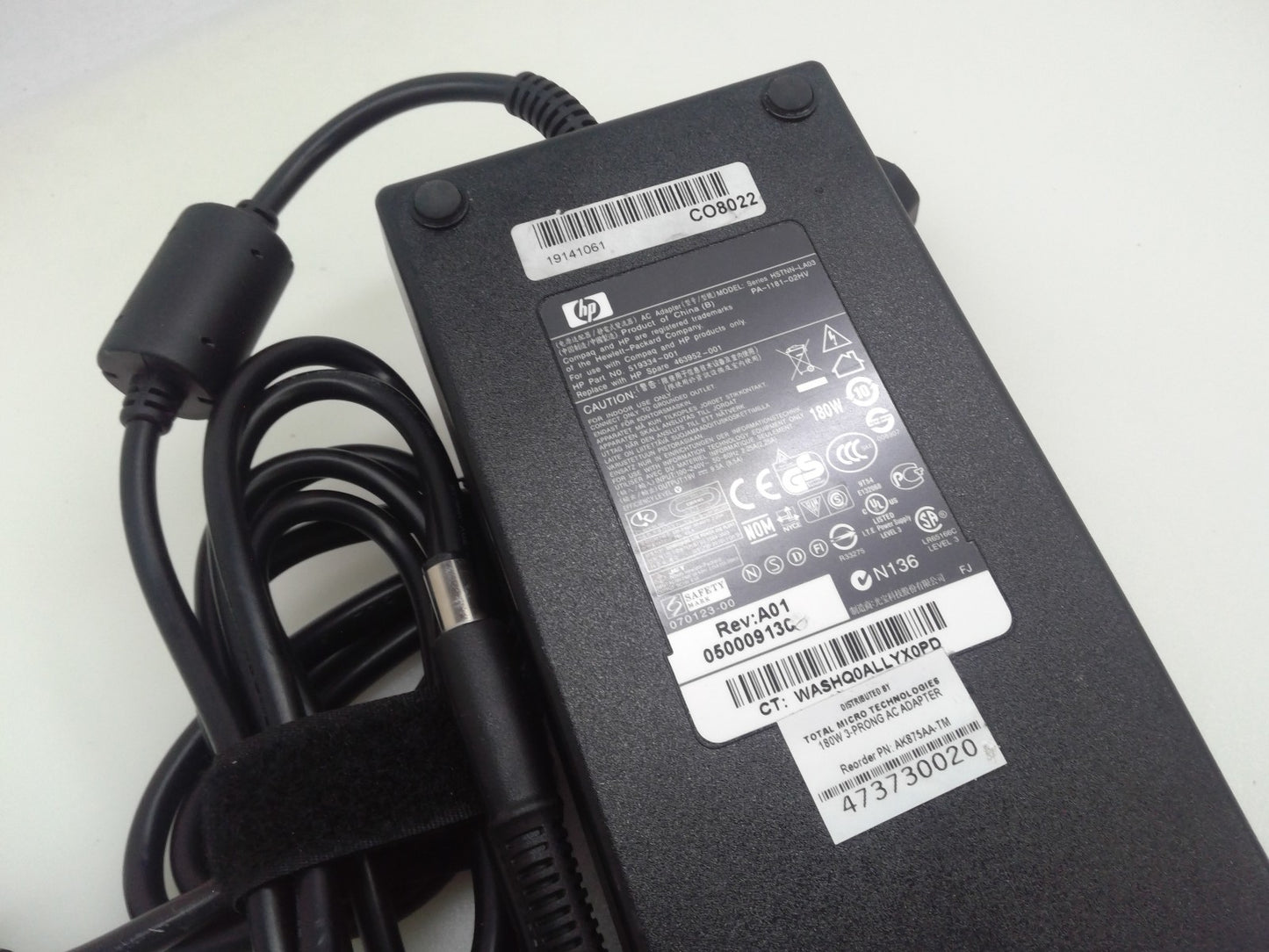 Genuine HP 180W AC Adapter 19V 9.5A HSTNN-LA03 PA-1181-02HV 7.4mm Charger